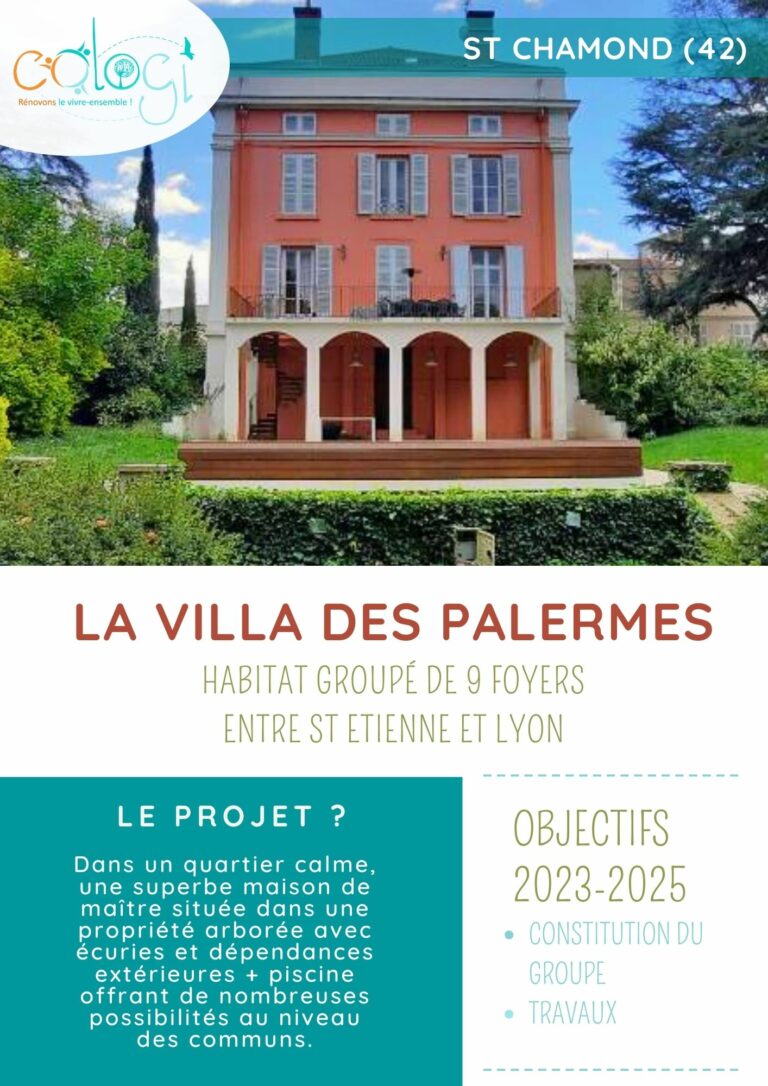villa des palermes à St chamond loire 9 foyers habitat participatif