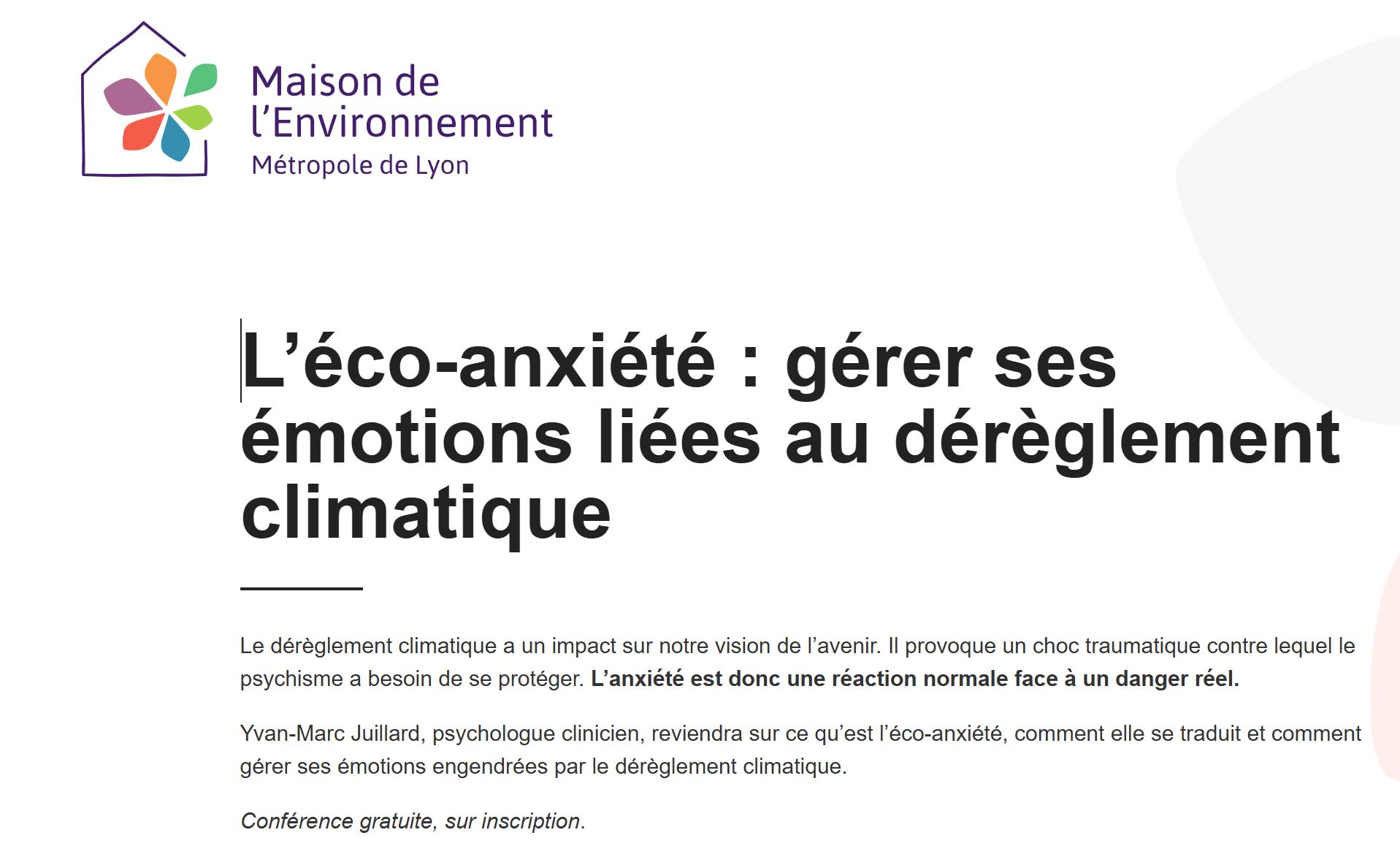 L’éco-anxiété : gérer ses émotions liées au dérèglement climatique