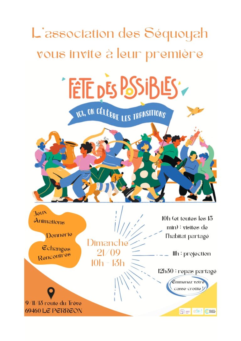 fete des possibles le perreon 21 septembre Cologi Beaujolais Habitat partagé