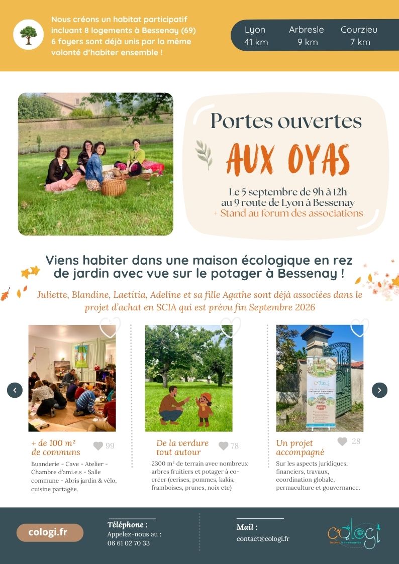 Oyas - habitat partagé à Bessenay