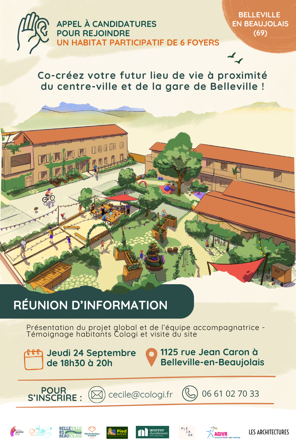 Belleville en beaujolais habitat participatif Cologi